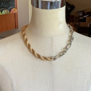 Natasha Gold & Silver Necklace, NWT